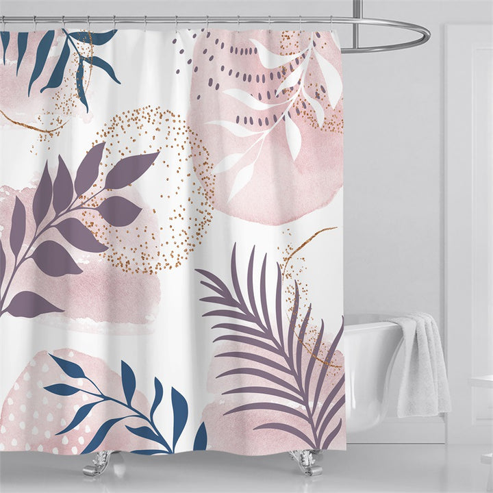 Floral Pattern Shower Curtain Bowlift