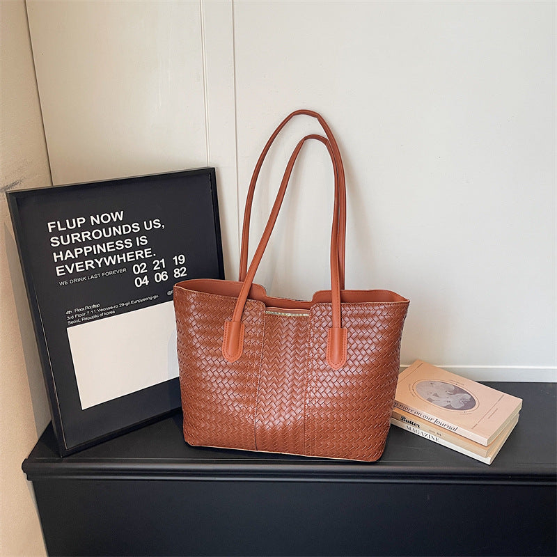 WoWoven Leather Tote Bag Bowlift