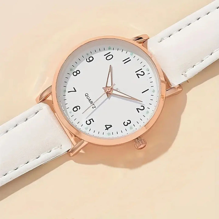 Minimalist Quartz Analog Leather Strap Casual Wrist Watch Bowlift