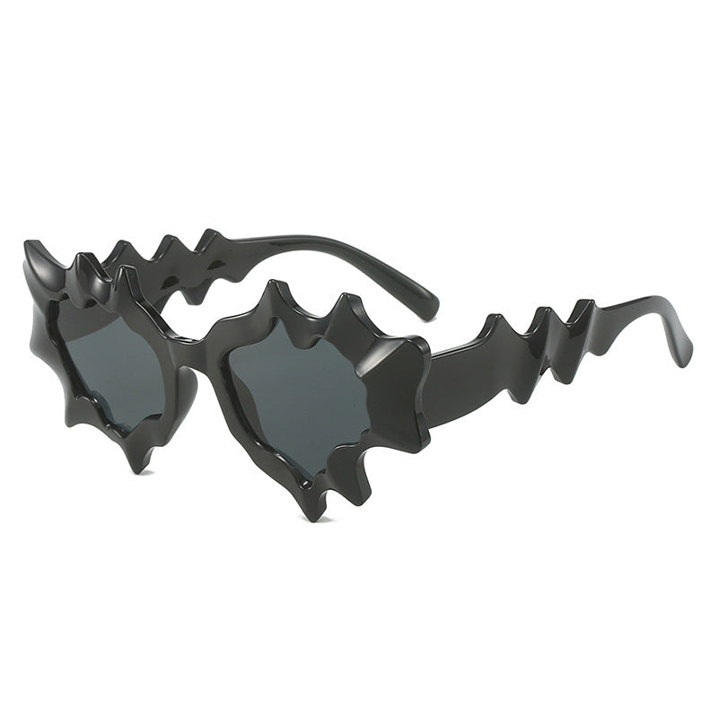 Women striking artistic sunglasses Bowlift