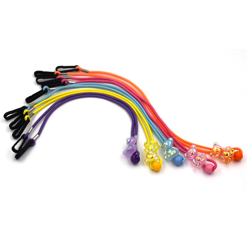 Adjustable Eyewear Retainer with Bead Detail Bowlift