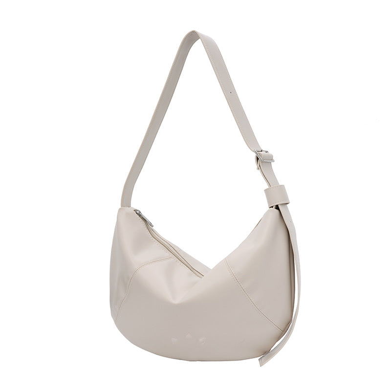 Fashionable shoulder bag with adjustable shoulder strap and sturdy zipper Bowlift