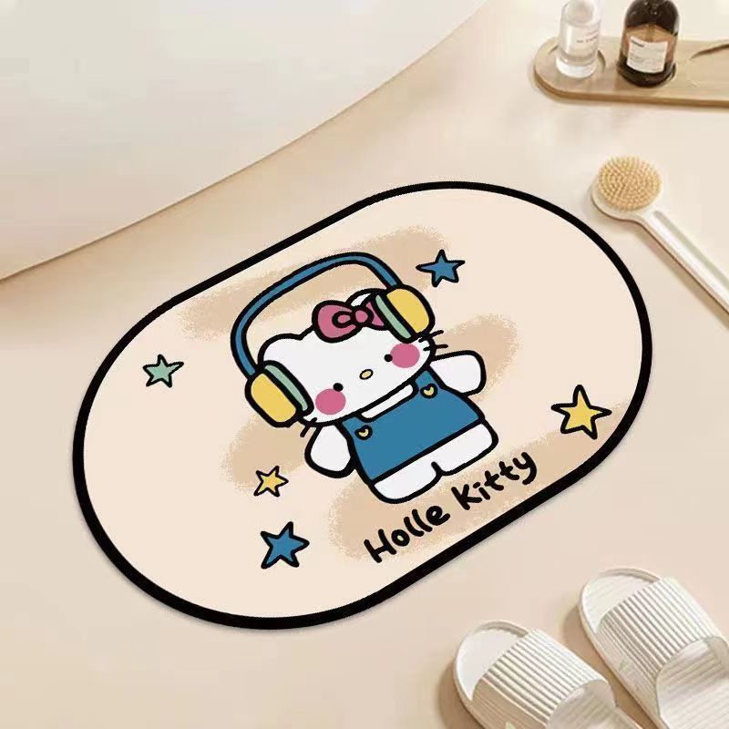 Cute Cartoon-Themed Plush Bath Mat