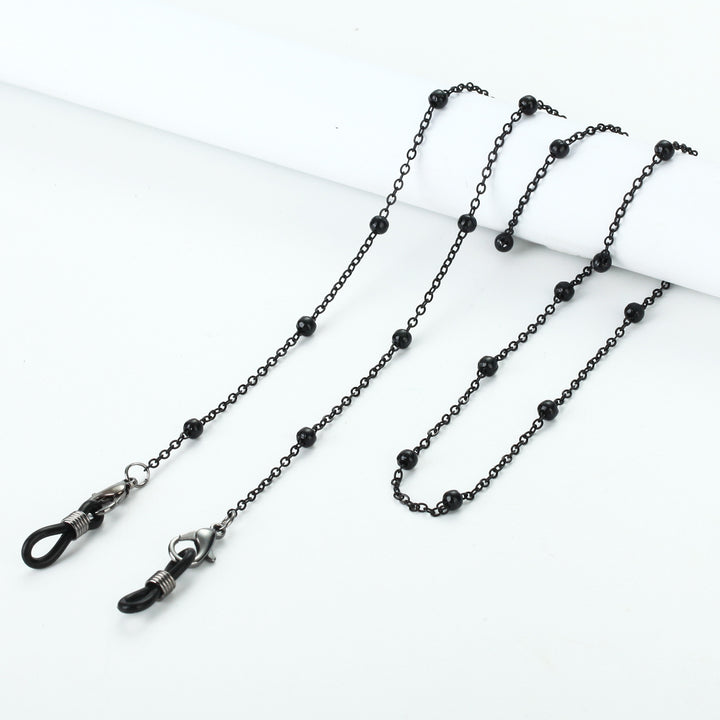 Necklace with beads and transparent pendants Bowlift