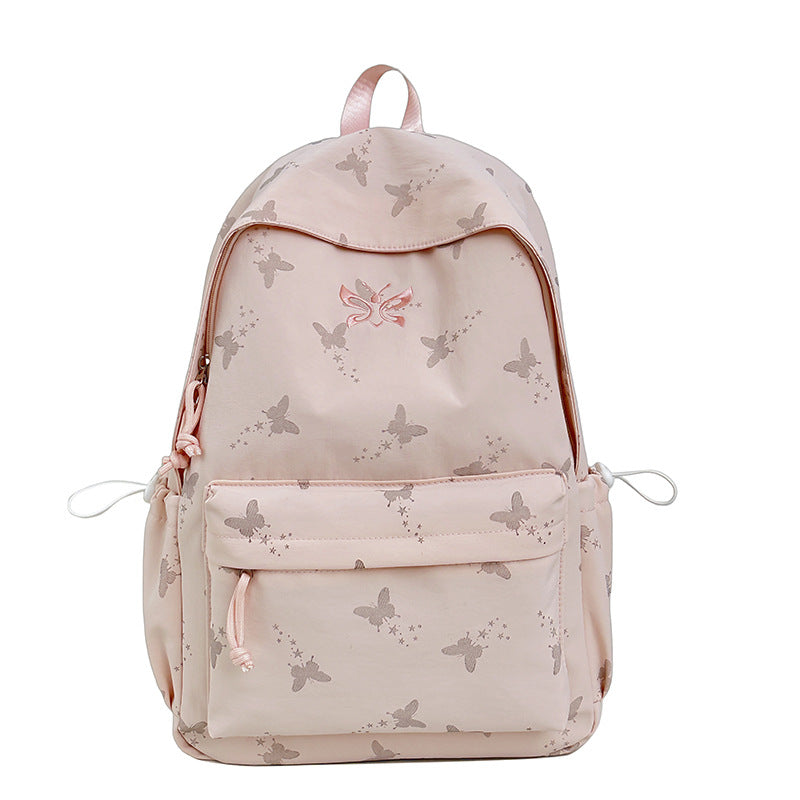 Butterfly Print Lightweight Backpack