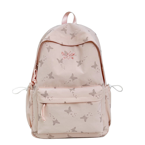 Butterfly Print Lightweight Backpack