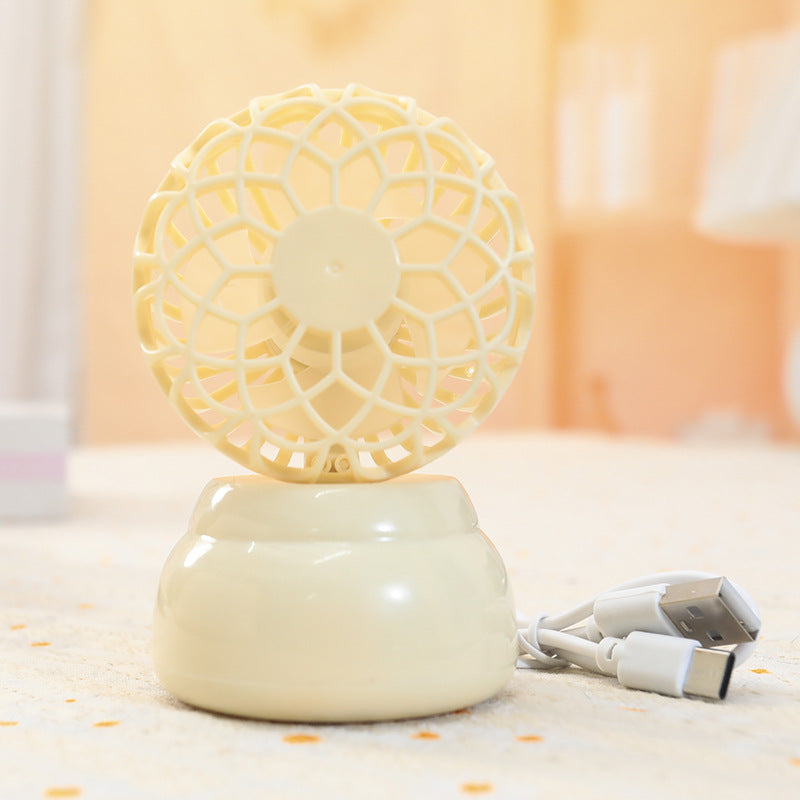 Ladies Portable Table Fan with Flexible Design and USB Connection Bowlift
