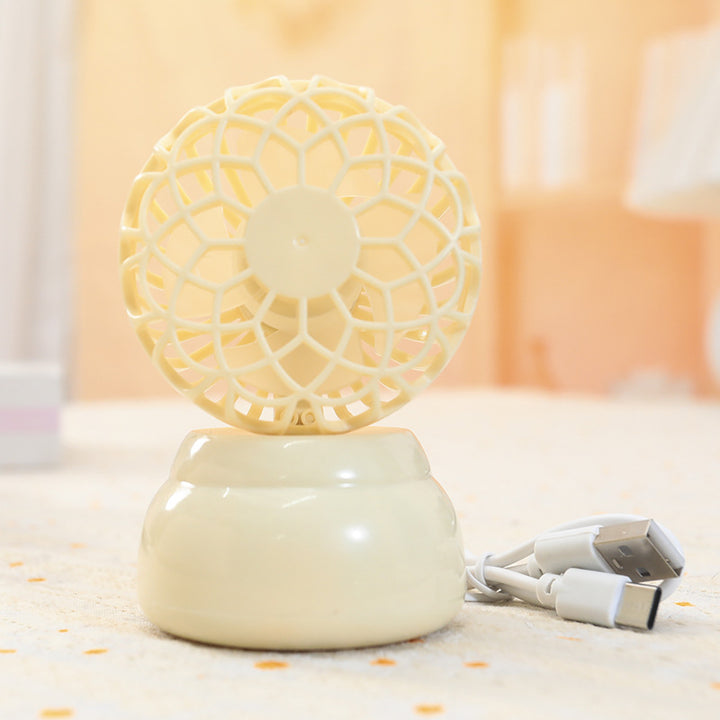 Ladies Portable Table Fan with Flexible Design and USB Connection Bowlift