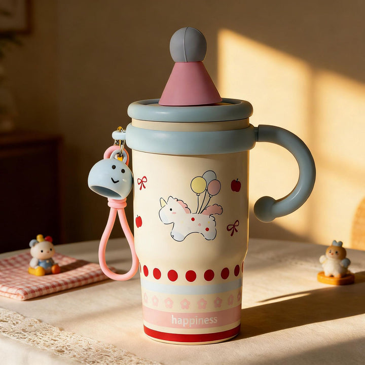Ladies colorful and creative drinking cups with lid Bowlift