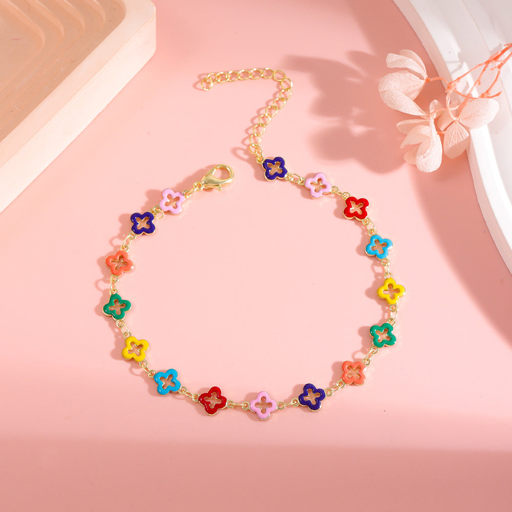 Colorful Star Charm Anklet Bowlift 1788164326