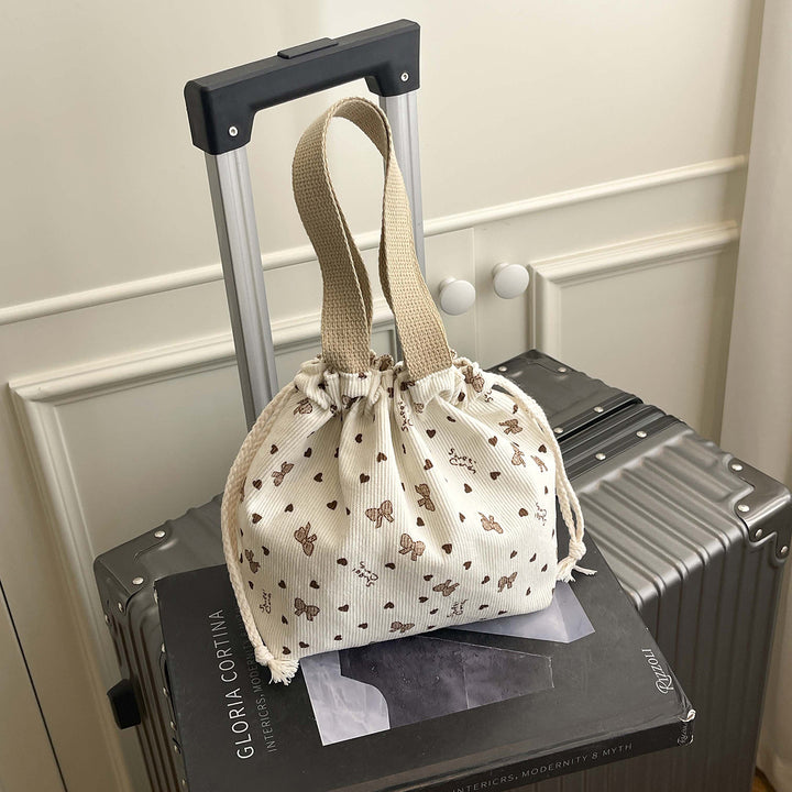 WoTextured Drawstring Mini Pouch Bowlift