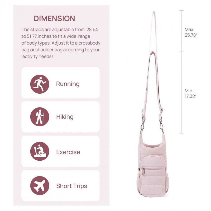 Practical smartphone bag with insulated cup holder Bowlift