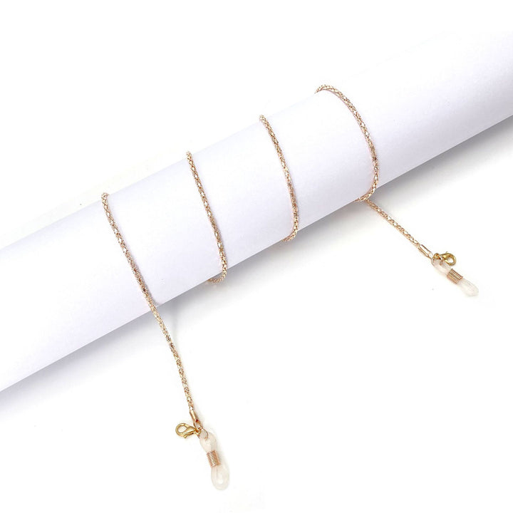 Minimalist Crystal-Detail Chain Anklet Bowlift