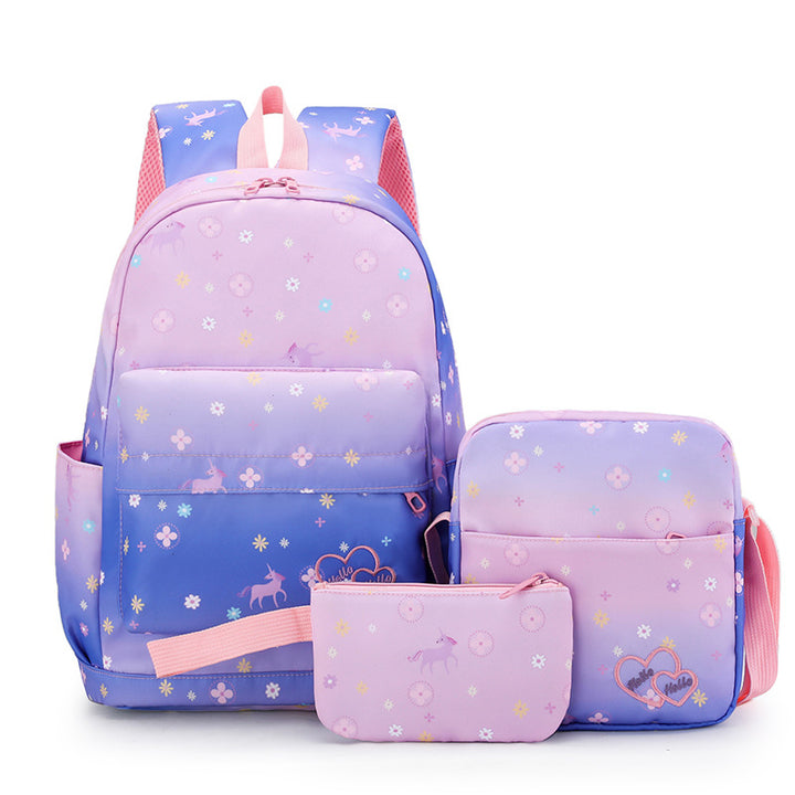 Playful Patterned Backpack Set
