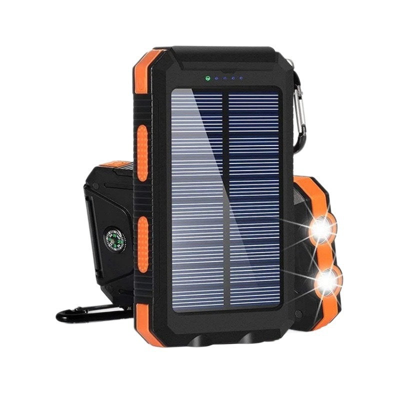 Solar-powered power bank with robust design and integrated fast charging function Bowlift