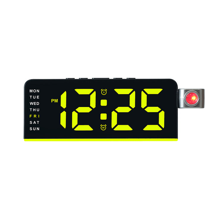 Digital alarm clock with flexible time display and additional weekly overview Bowlift