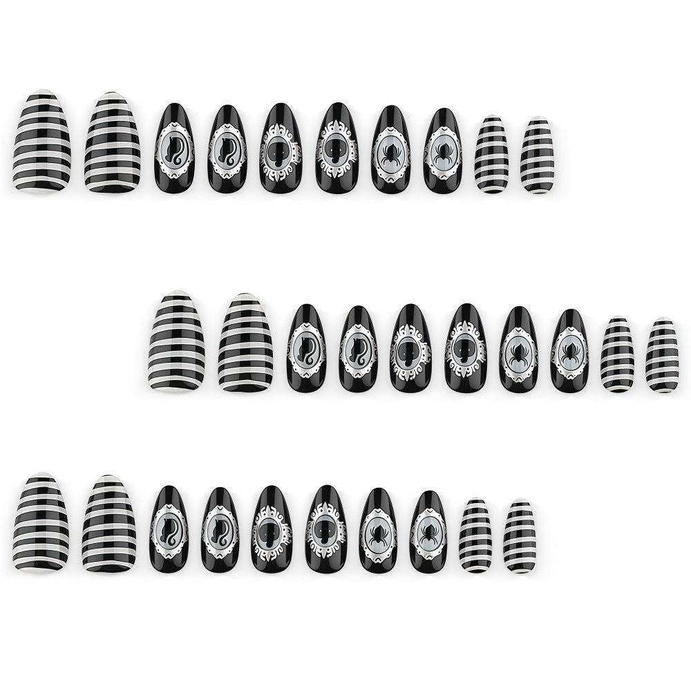 Artificial Nails in Creative Halloween Design Bowlift