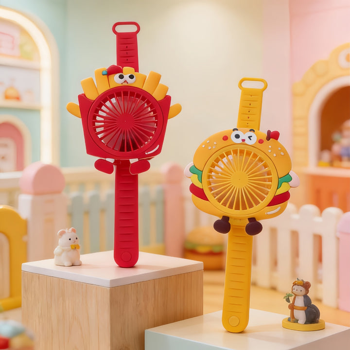 Women Portable Mini Hand Fan in Cute Pig Design Bowlift