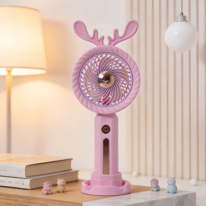 Women's Portable Mini Fan with Flexible Head and USB Connection Bowlift
