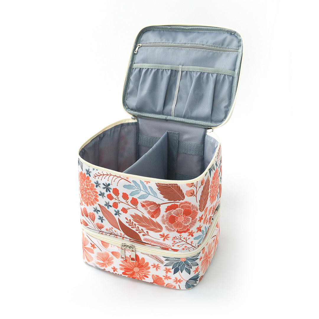 Cosmetic Organizer Bag with Sealed Compartments Bowlift