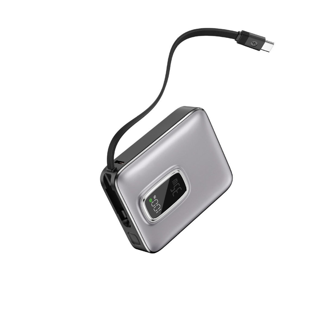 Portable power bank with integrated LED display and fast charging function Bowlift
