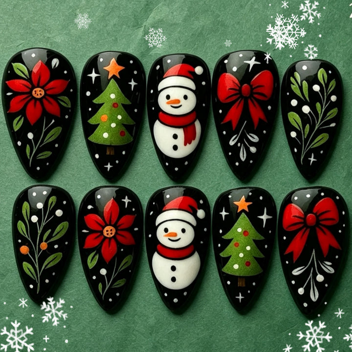Christmas Art Nails Bowlift