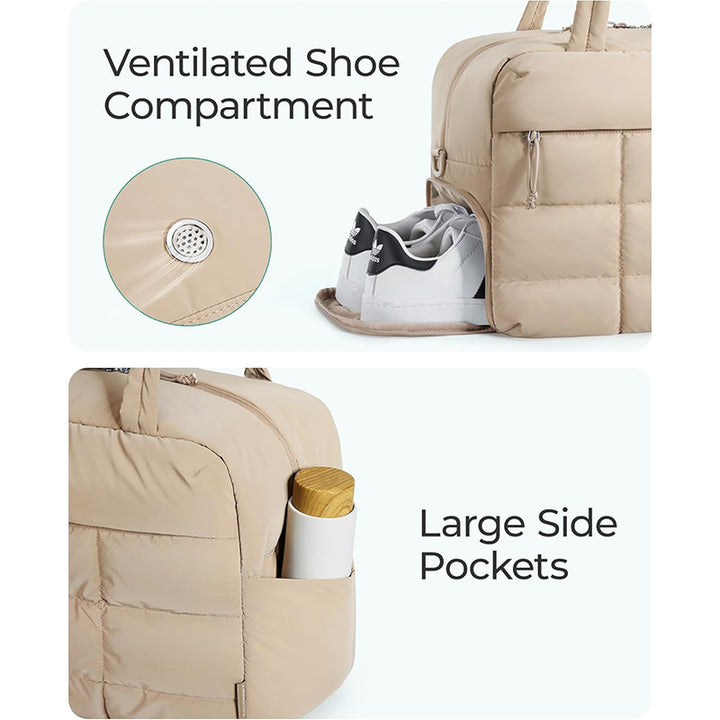 Multifunctional Sports Bag with Integrated Shoe Compartment Bowlift