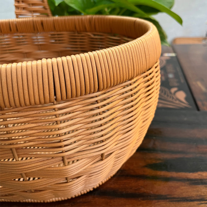 Ladies Handmade Basket with Elegant Handle Bowlift