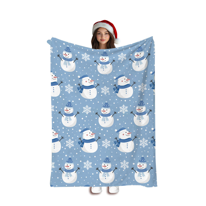 Artistic Wolf-Themed Fleece Blanket