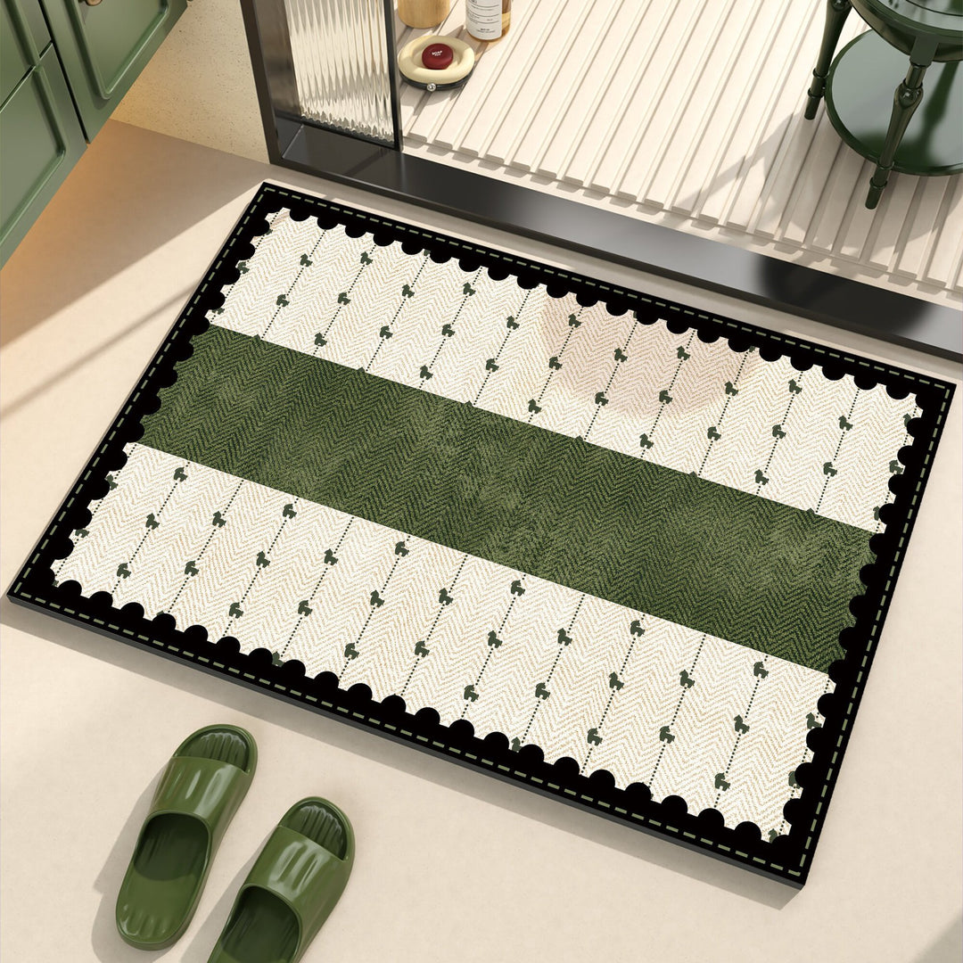 Playful dog-themed bath mat