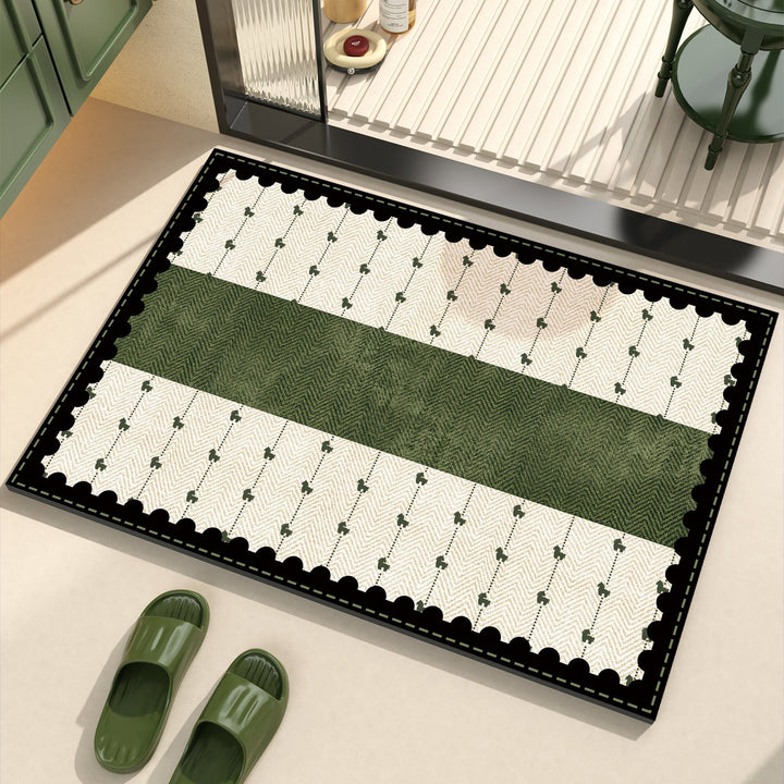 Playful dog-themed bath mat