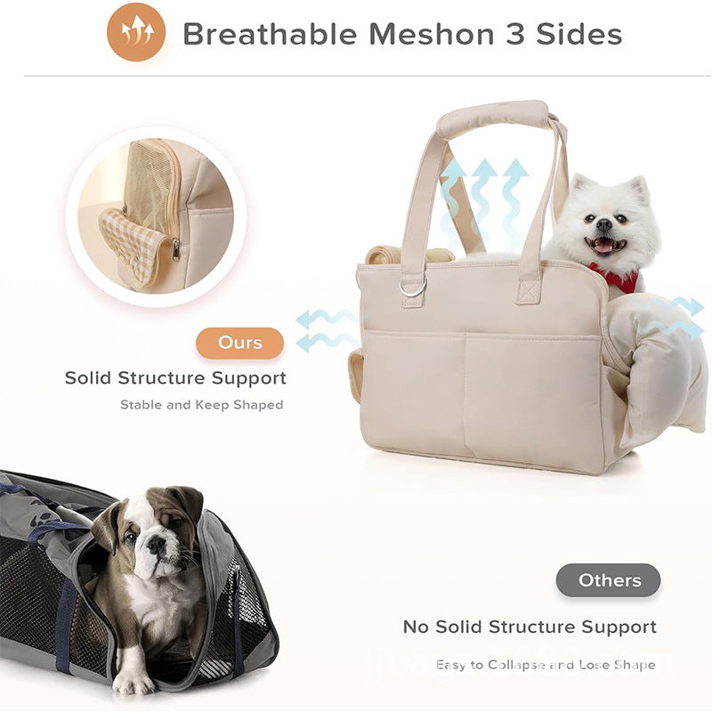 Pet carrier bag with cozy interior Bowlift