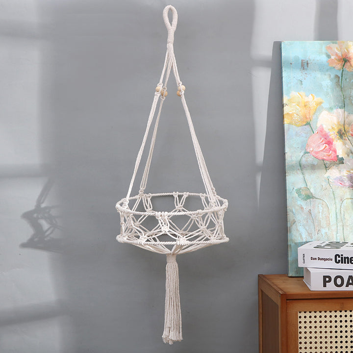 Decorative Macrame Hanging Basket Bowlift