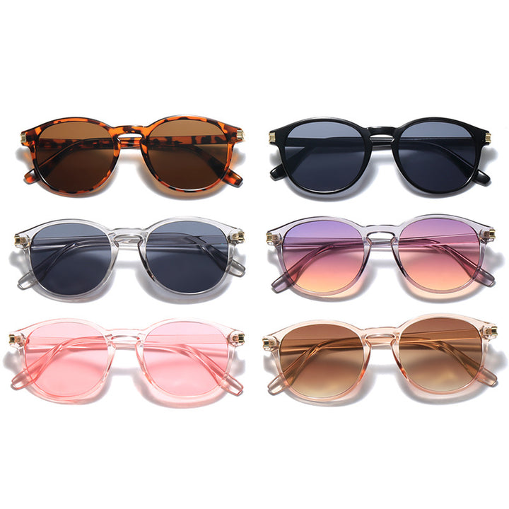 Women elegant sunglasses with transparent frame and stylish accents Bowlift
