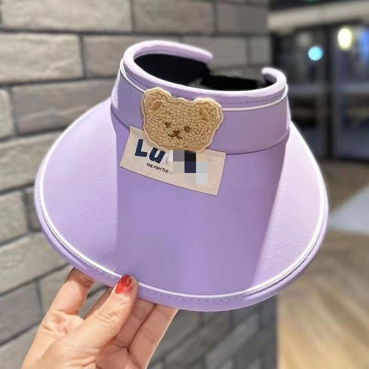 Foldable sun protection cap with adjustable inner sponge and wide brim Bowlift