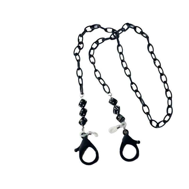 Fashionable glasses holder chain made of plastic with colorful beads Bowlift