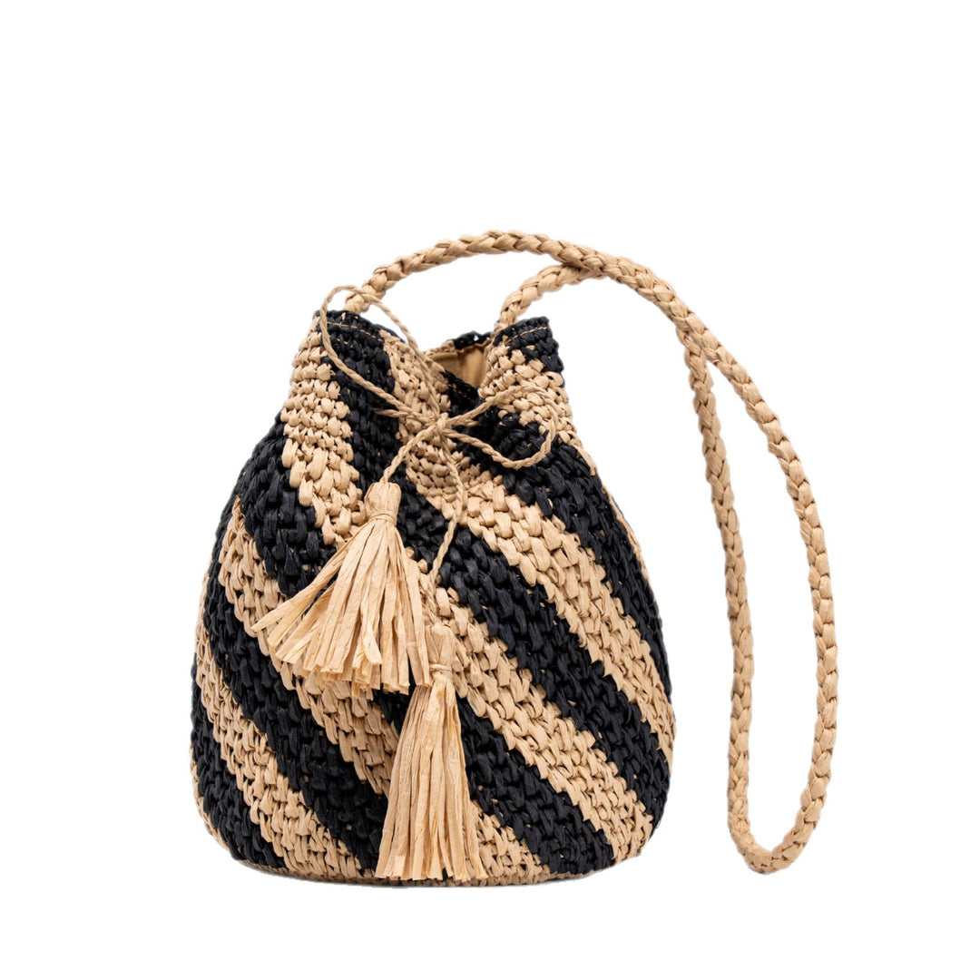 Structured Macrame Shoulder Bag Bowlift