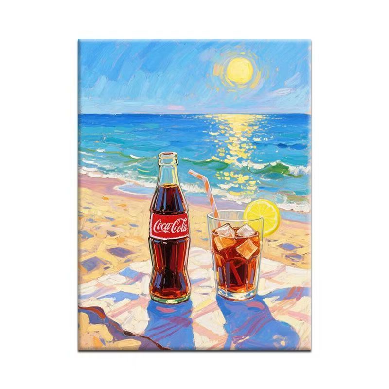 Vibrant Beach-Themed Canvas Art Bowlift