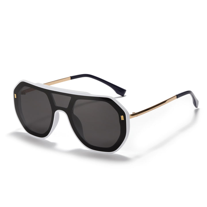 Women oversized geometric sunglasses with elegant frame Bowlift