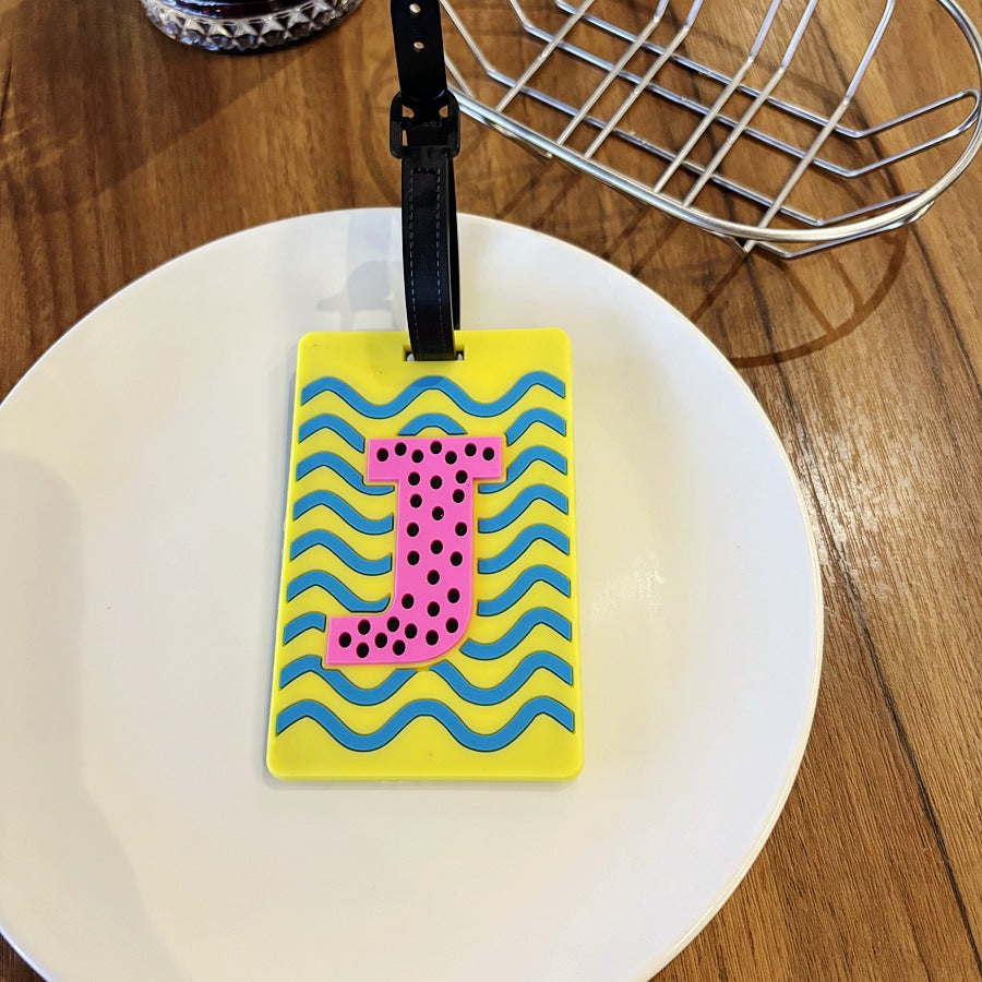 Personalized Alphabet Luggage Tag Bowlift