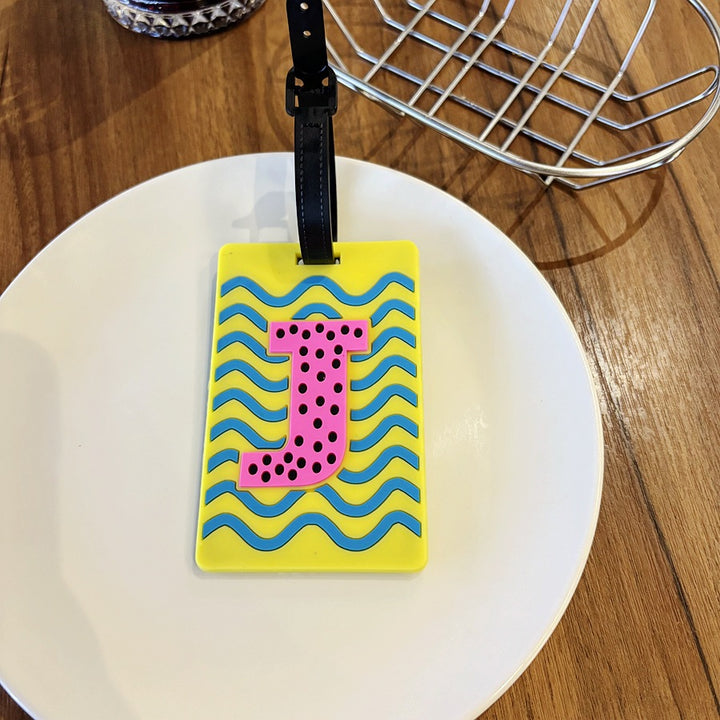 Personalized Alphabet Luggage Tag Bowlift