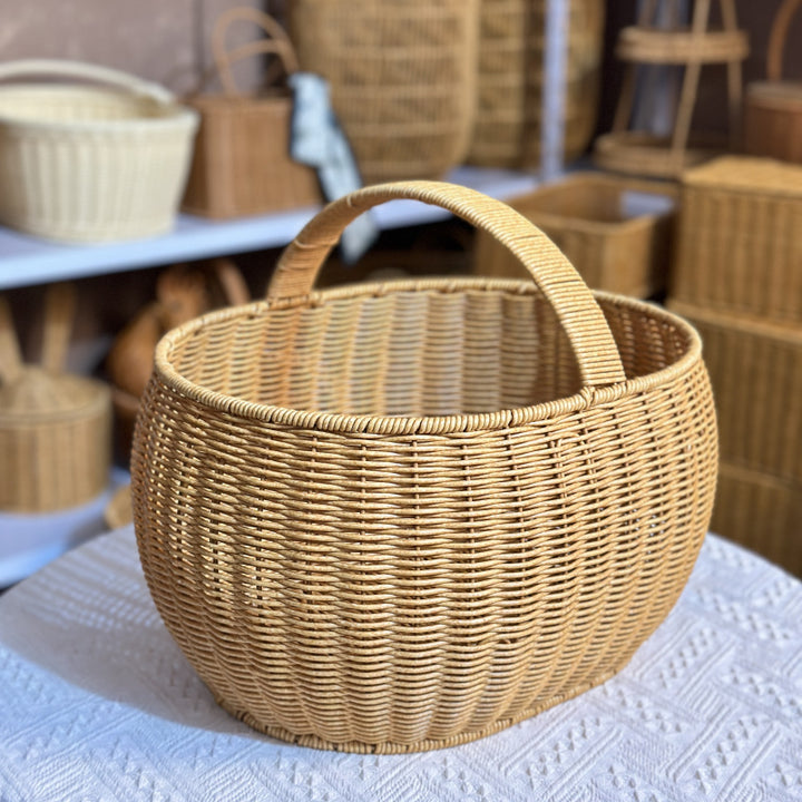 Decorative Round Woven Serving Tray Bowlift