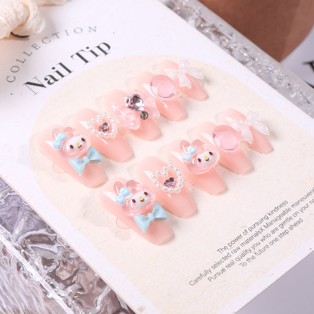 Decorative Themed Press-On Nail Set Bowlift