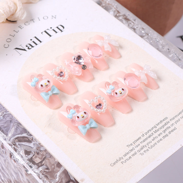 Decorative Themed Press-On Nail Set Bowlift