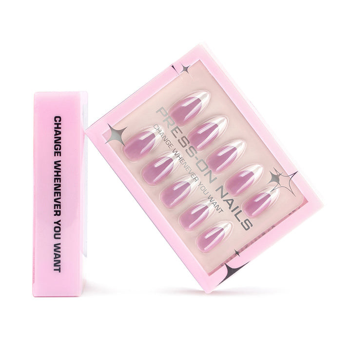 Artificial press-on nails with modern ombre effect Bowlift
