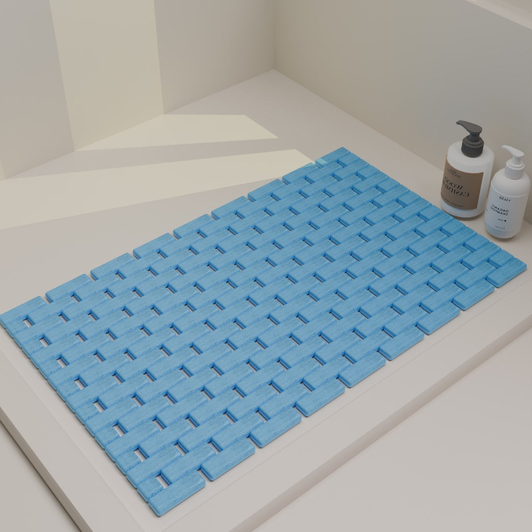 Stylish Woven Bath Mat Bowlift