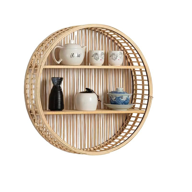 Handwoven storage basket for bathroom utensils Bowlift
