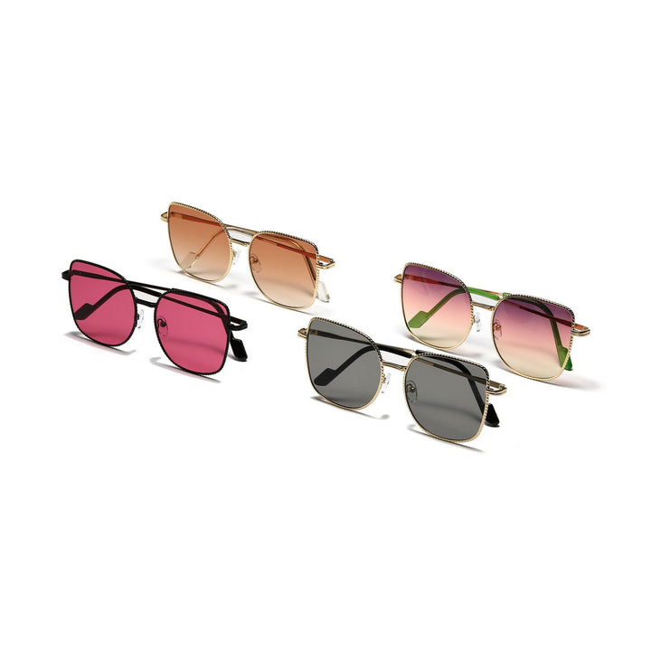 Women's fashionable oversized designer sunglasses with multifaceted frame Bowlift