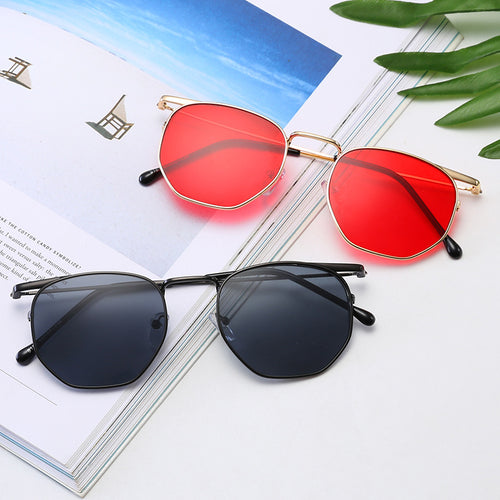 Women's fashionable rectangular glasses with elegant metal frame Bowlift