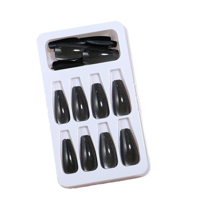 Glossy Stiletto Press-On Nail Art with Ombre Effect Bowlift